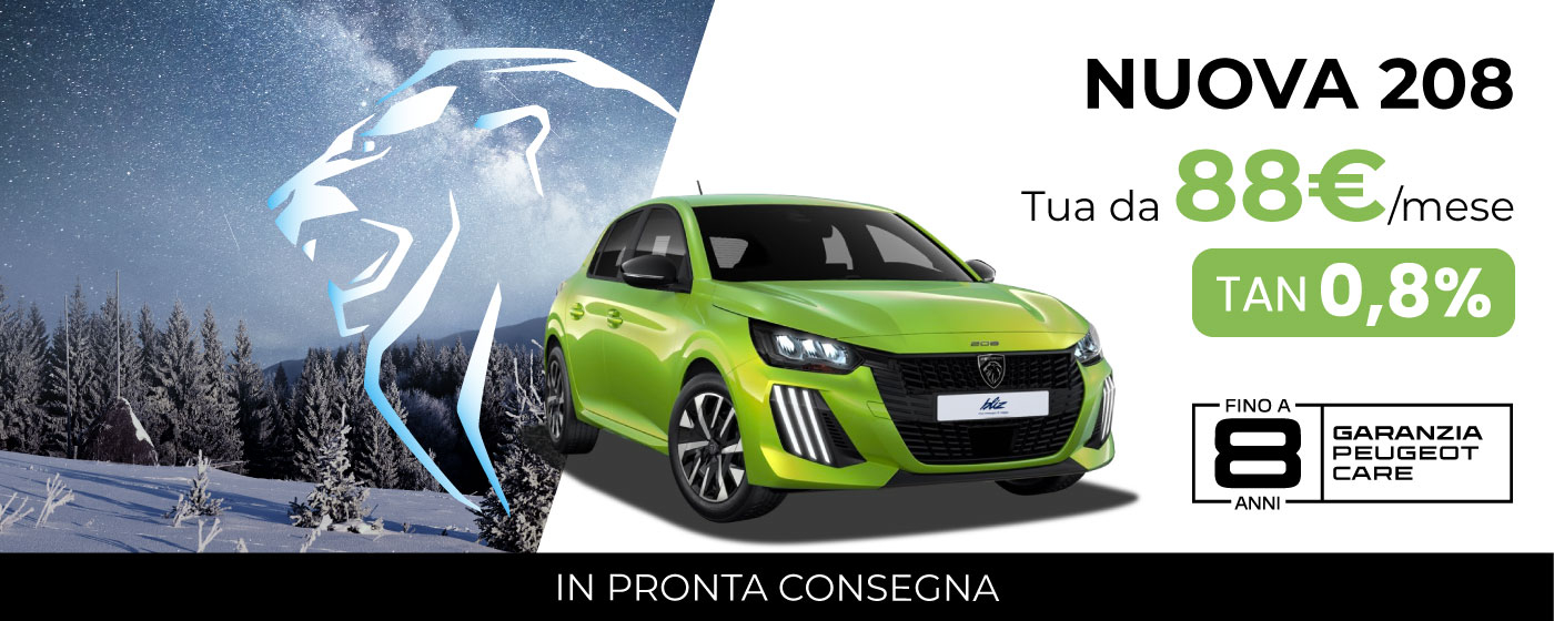 NUOVA PEUGEOT 208 | PROMO DEL MESE