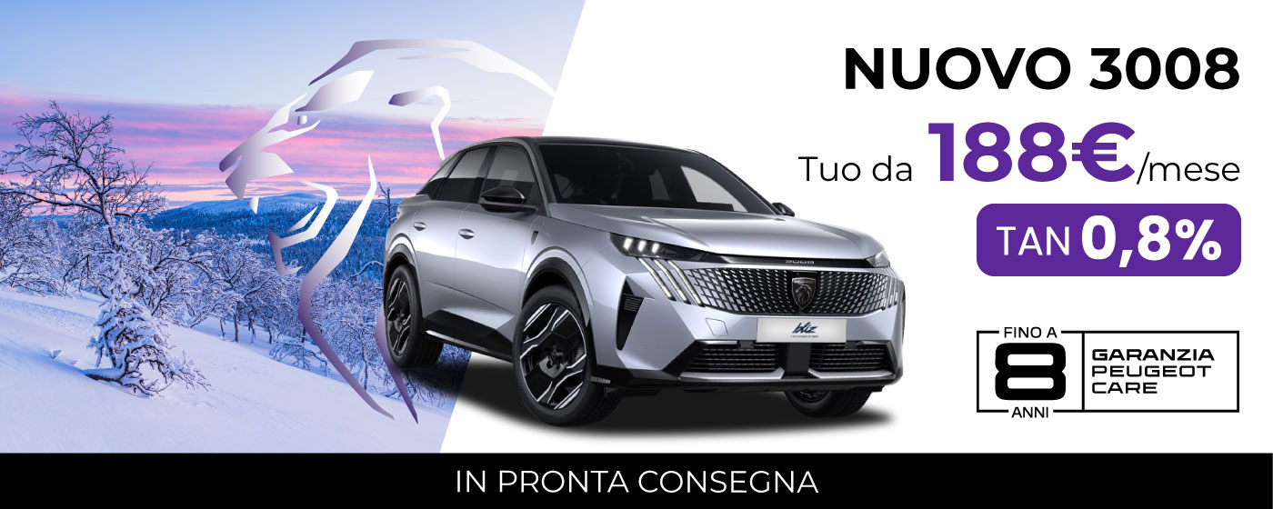 NUOVO PEUGEOT 3008 | TUO DA 188€/MESE