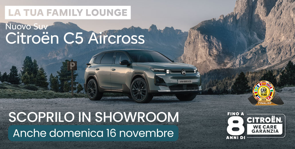 Sei pronto a riscoprire la strada? Nuovo SUV Citroën C5 Aircross ti aspetta questo weekend!