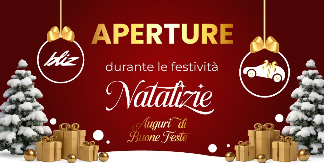 Aperture festività natalizie sedi Bliz