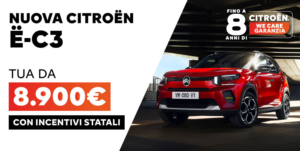 NUOVA CITROËN C3 | TUA DA 8.900€