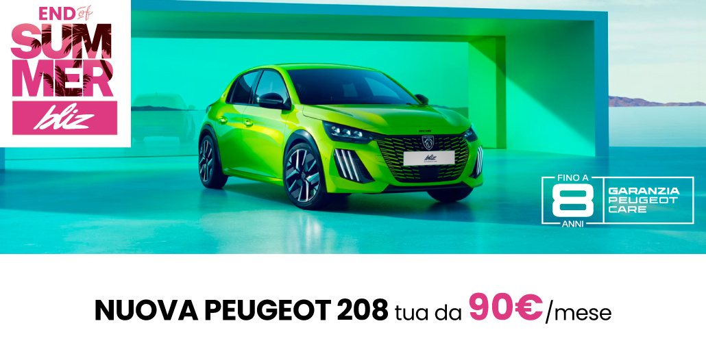NUOVA PEUGEOT 208 | TUA DA 90€/MESE