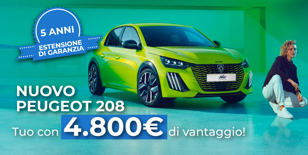 NUOVA PEUGEOT 208 | TUA CON 4.800€ DI VANTAGGIO