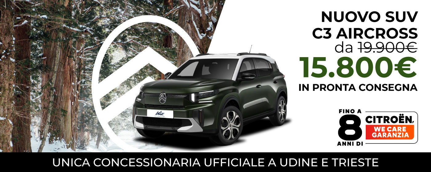 NUOVO SUV C3 AIRCROSS | PROMO DEL MESE