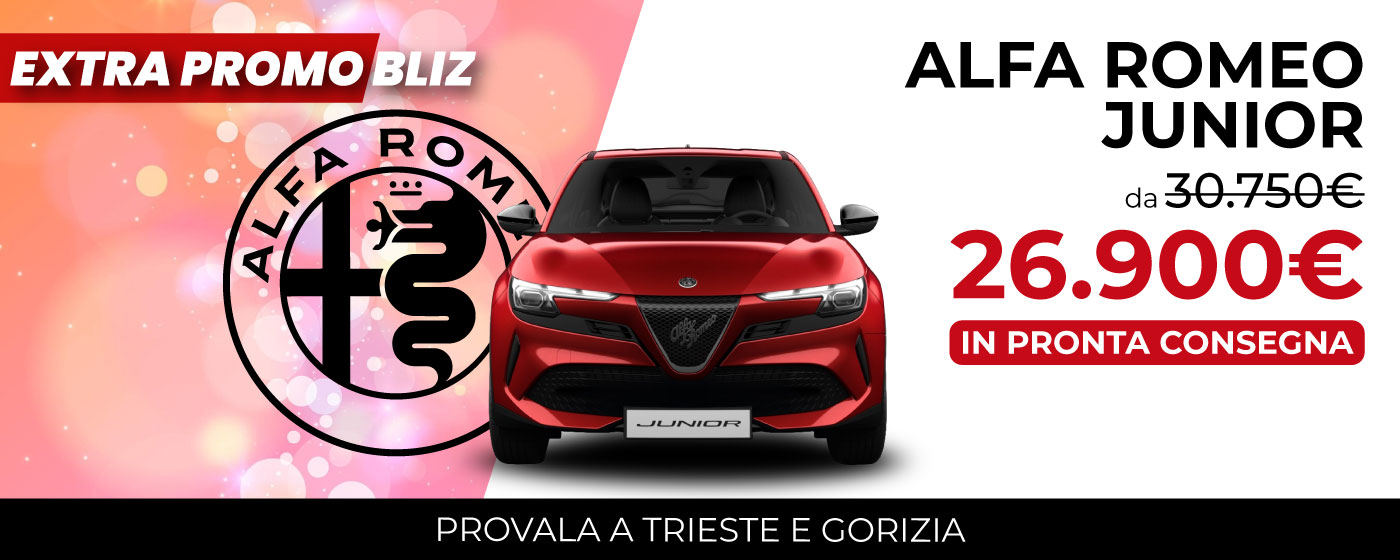 NUOVA ALFA ROMEO JUNIOR | PROMO DEL MESE