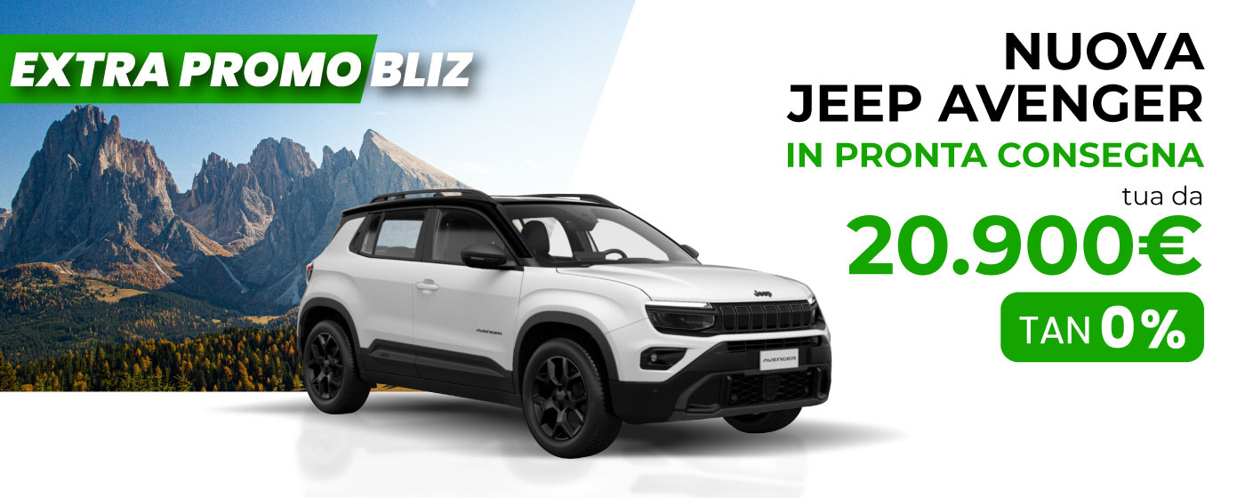 NUOVA JEEP AVENGER | TUA DA 20.900€