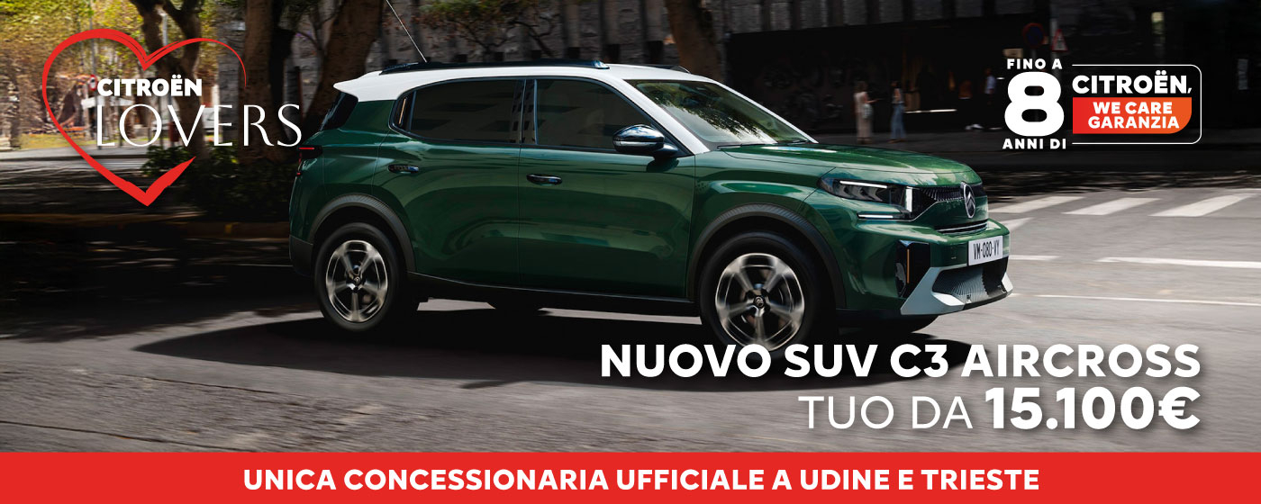 NUOVO SUV C3 AIRCROSS | PROMO CITROËN LOVERS