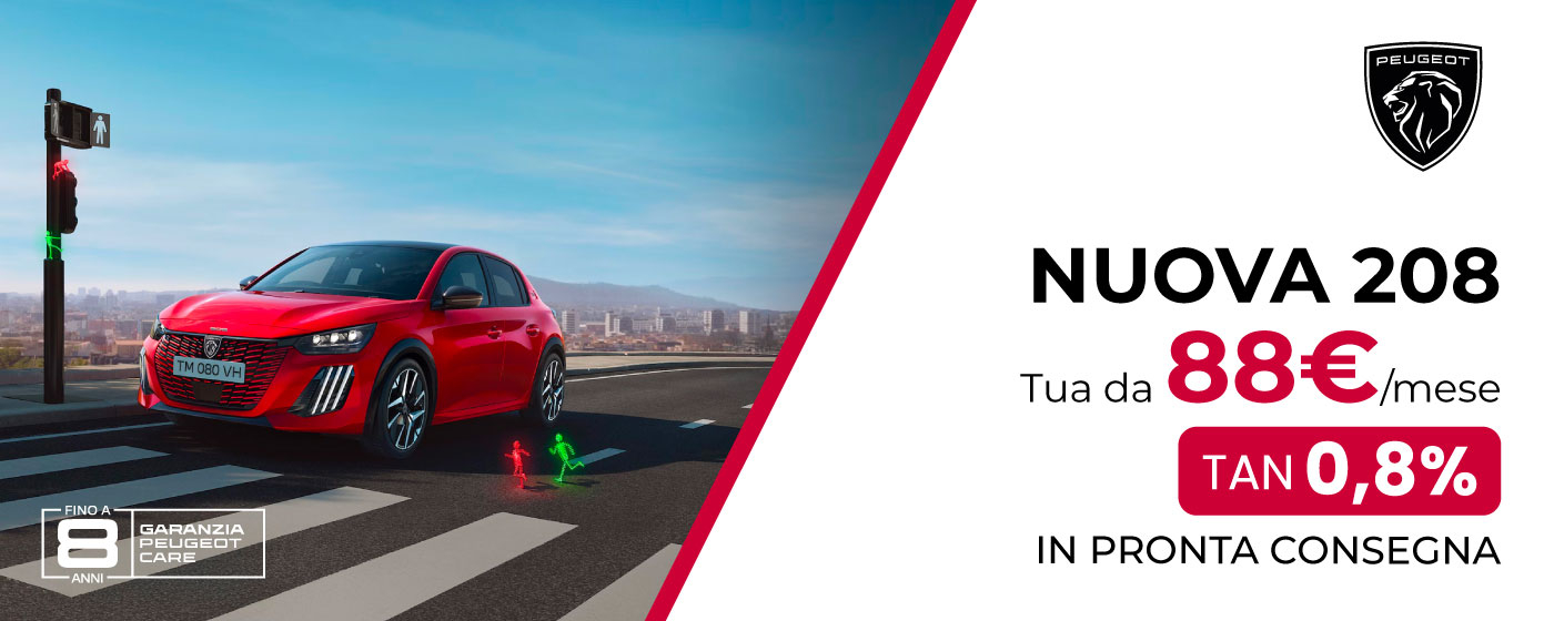 NUOVA PEUGEOT 208 | PROMO DEL MESE