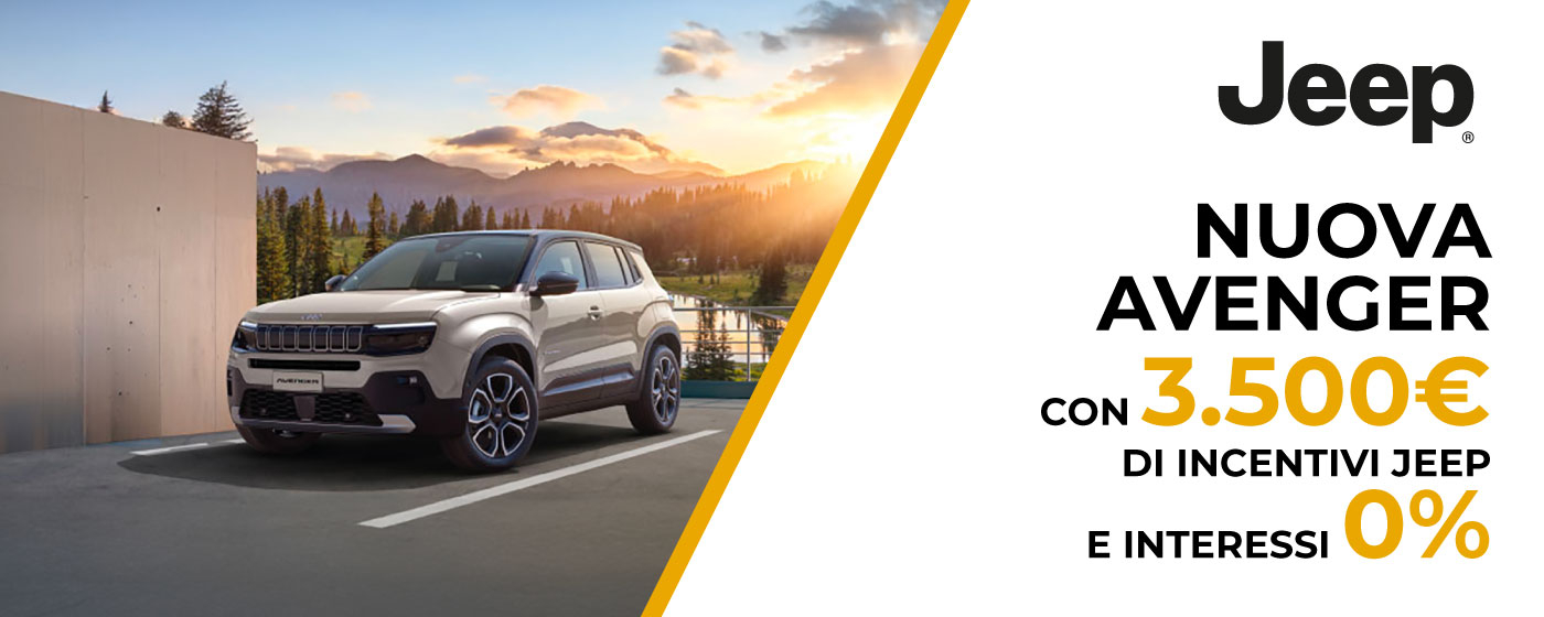 NUOVA JEEP AVENGER | PROMO DEL MESE