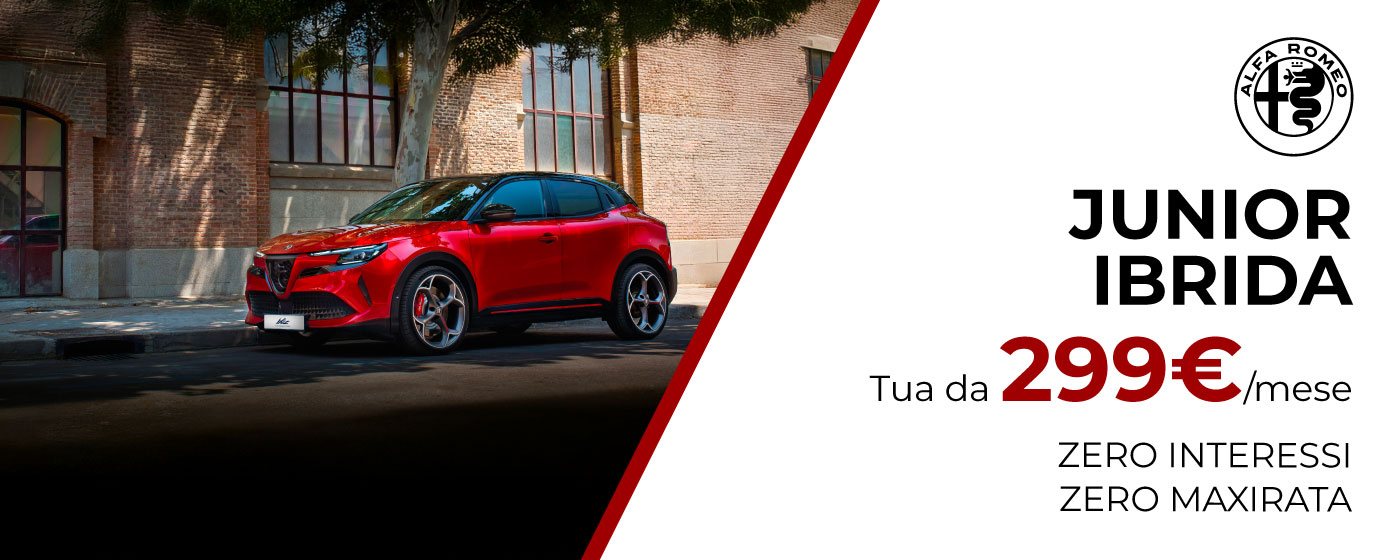 NUOVA ALFA ROMEO JUNIOR | PROMO DEL MESE