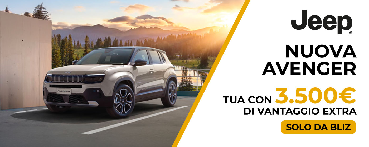 NUOVA JEEP AVENGER | PROMO DEL MESE