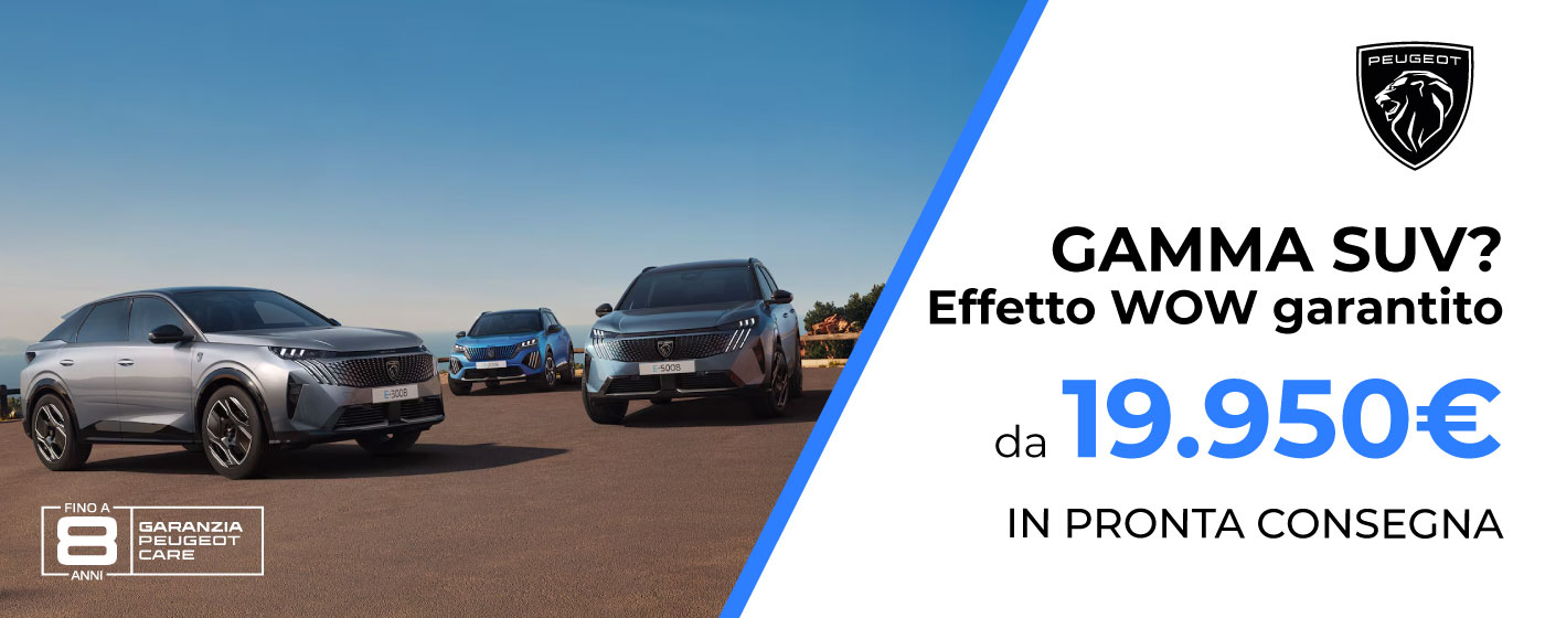 PEUGEOT GAMMA SUV | PROMO DEL MESE