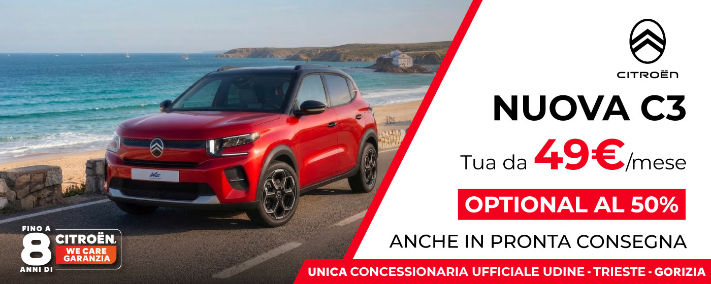 NUOVA CITROËN C3 | PROMO DEL MESE