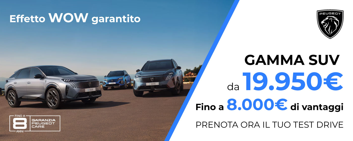 PEUGEOT GAMMA SUV | PROMO DEL MESE