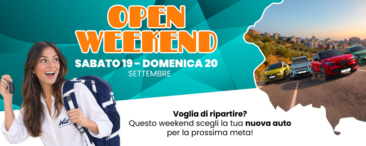 OPEN WEEKEND 19-20 SETTEMBRE