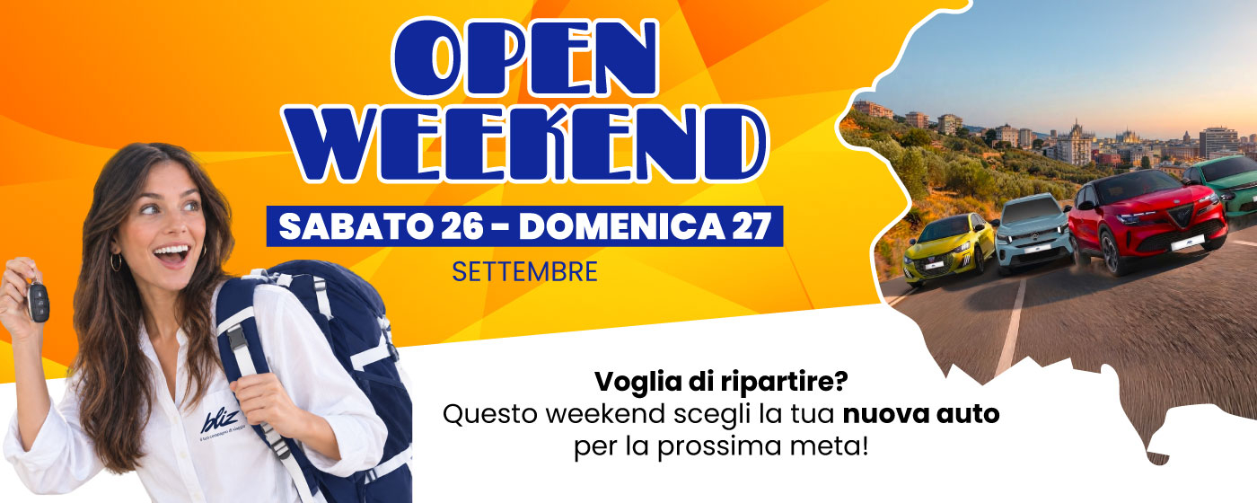 OPEN WEEKEND 19-20 SETTEMBRE