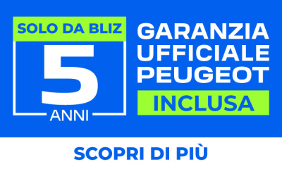 5 anni di estensione di garanzia ufficiale Peugeot