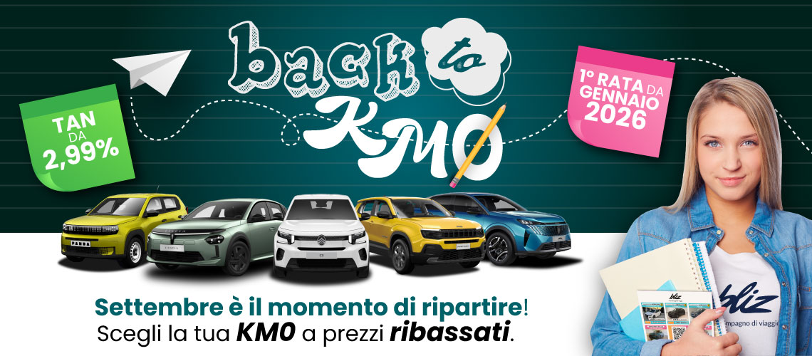 A Settembre, riparti con la tua nuova KM0 a PREZZI RIBASSATI!