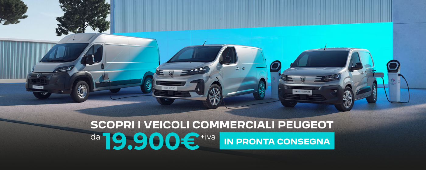 Veicoli Commerciali Peugeot in PRONTA CONSEGNA da 19.900€!