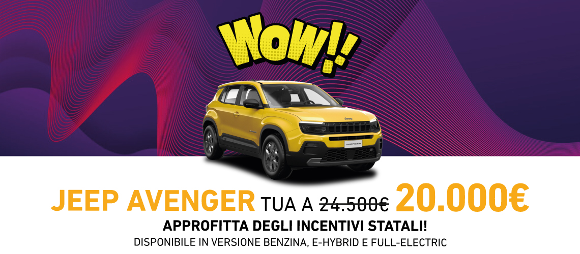 JEEP AVENGER | PROMO DEL MESE