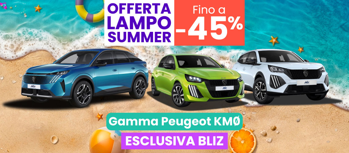 FINO A -45% SU UNA SELEZIONE DI PEUGEOT KM0