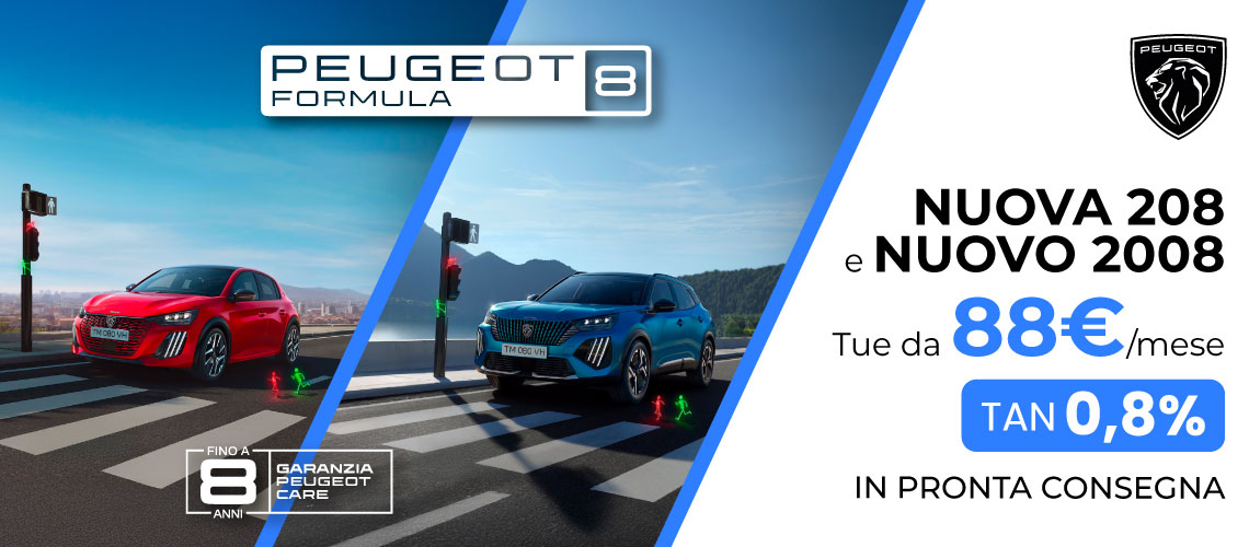 PEUGEOT 208 E PEUGEOT 2008 | TUE DA 88€/MESE