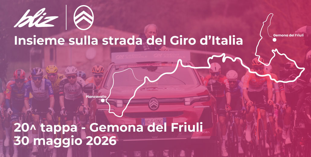 Bliz e Citroën al Giro d'Italia: l’mozione riparte da Gemona!