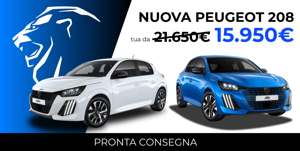 NUOVA PEUGEOT 208 | TUA A 15.950€