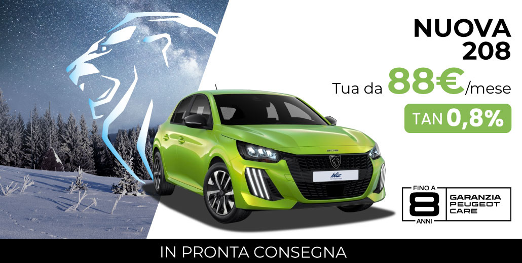 NUOVA PEUGEOT 208 | TUA DA 88€/MESE