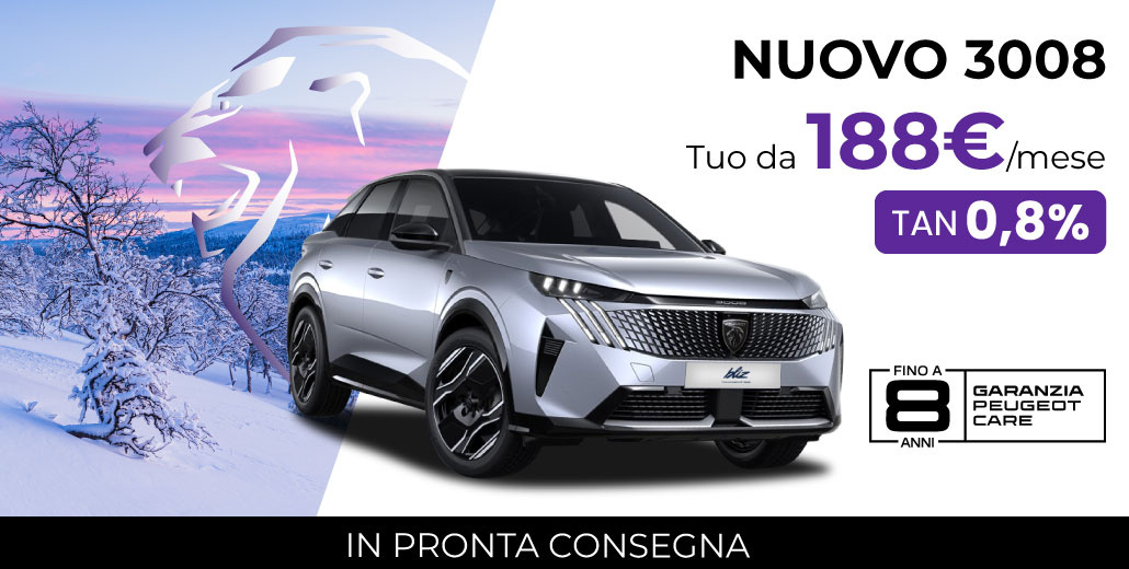 NUOVO PEUGEOT 3008 | TUO DA 188€/MESE