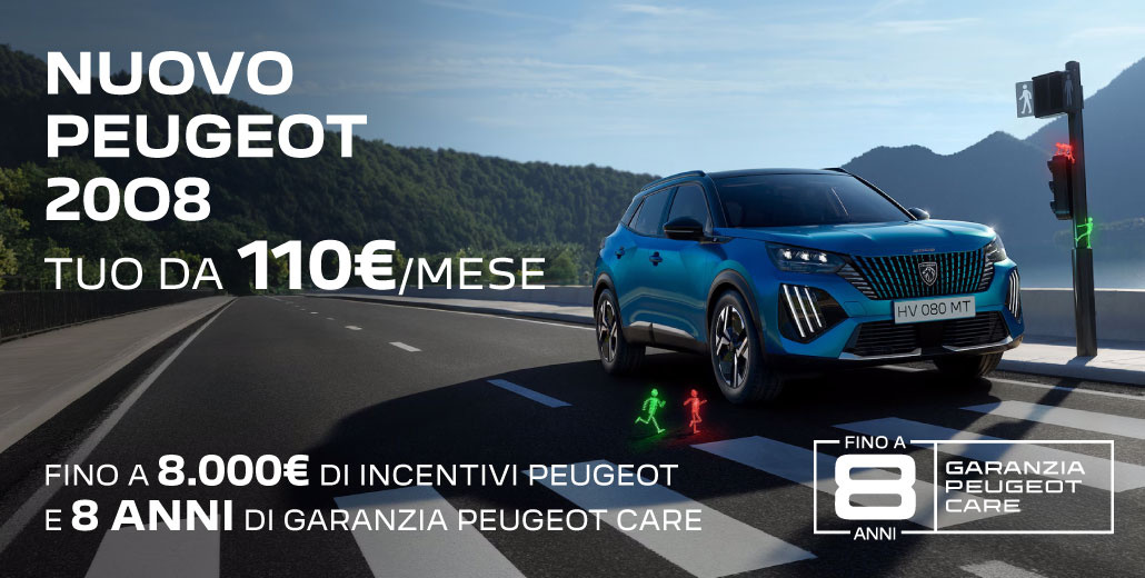 PEUGEOT NUOVO 2008 | TUO DA 110€/MESE