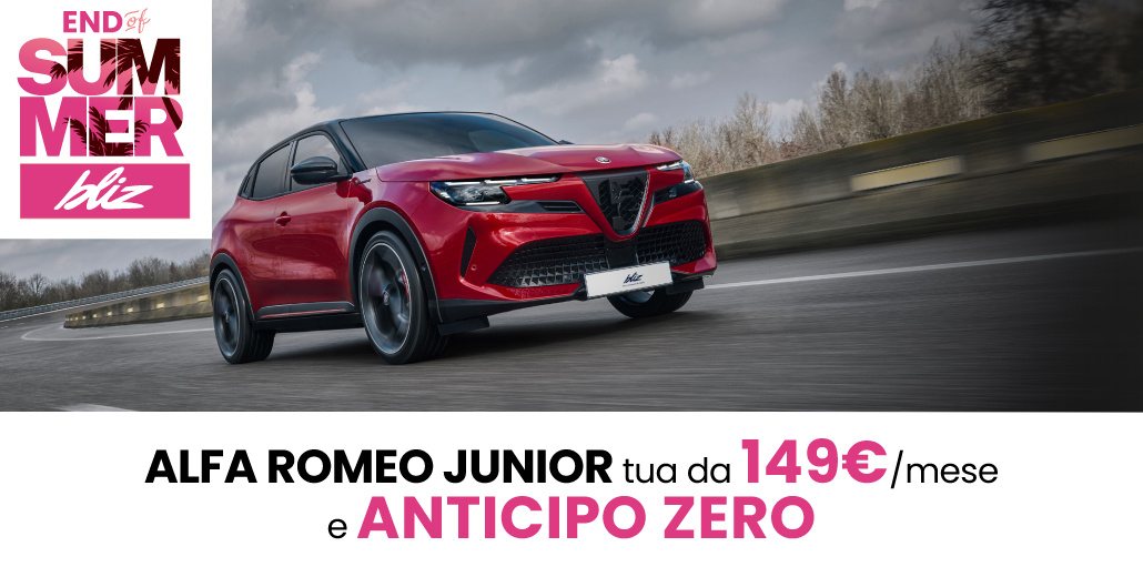 ALFA ROMEO JUNIOR | TUA DA 149€/MESE e ANTICIPO ZERO