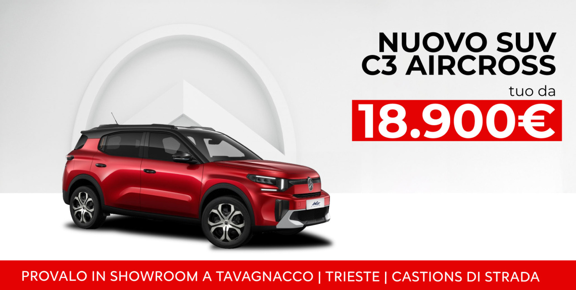 NUOVO SUV CITROËN C3 AIRCROSS | TUO DA 18.900€